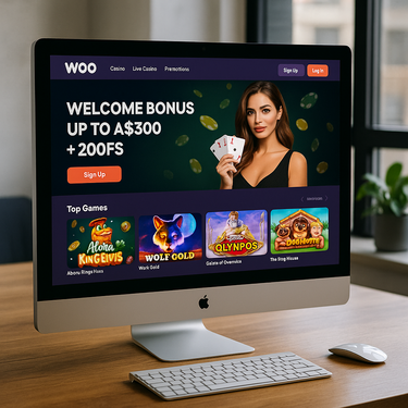 Woo Casino - Desktop Platform Interface - Easy Navigation