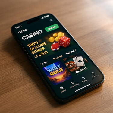 Woo Casino - Mobile Platform - Responsive Gaming on Smartphone